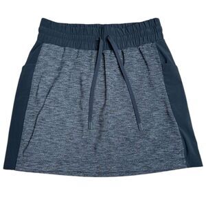 Athleta Pull On Drawstring Grey Blue Skort in Size XXS